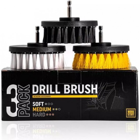 Work Stuff Drill Brush 3pack